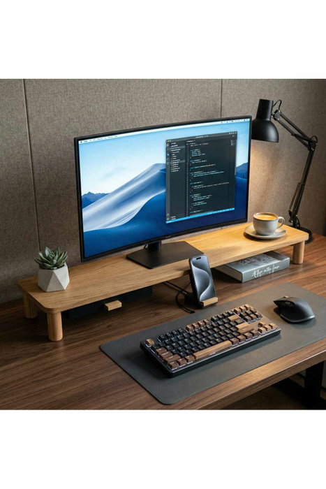 Hanah Home Soporte para Monitor Ck17C - Pino Hanah Home Soporte para Monitor Ck17C - Pino